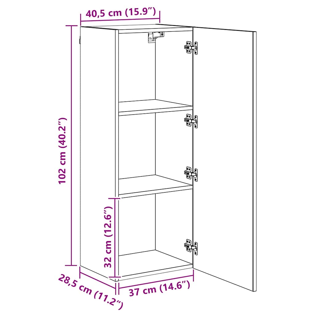 3402780 12 Unități pentru Pereți de TV 4 pcs Stejar Artizanal Unități pentru Pereți de TV 4 pcs Stejar Artizanal - imagine 12