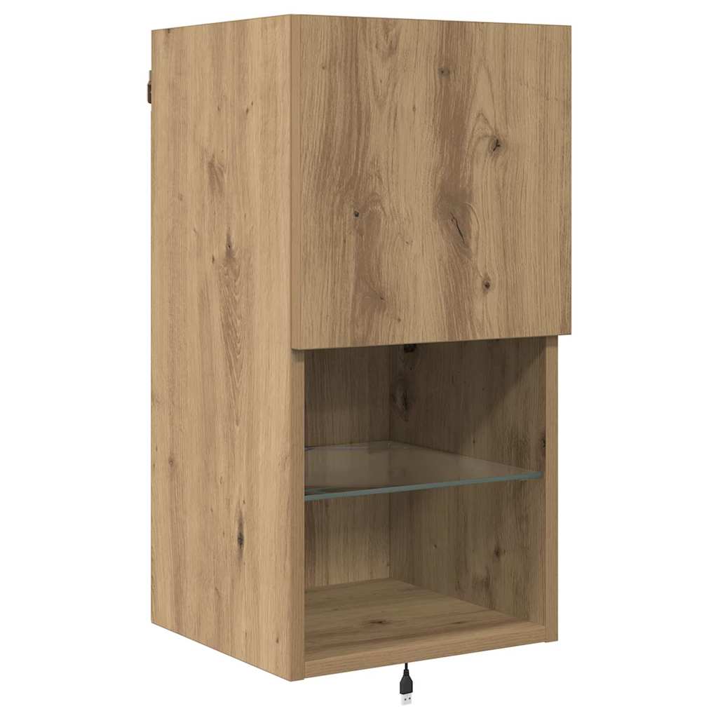 3402948 8 Unități pentru Pereți de TV Stejar Artizanal Lemn compozit Unități pentru Pereți de TV Stejar Artizanal Lemn compozit - imagine 8