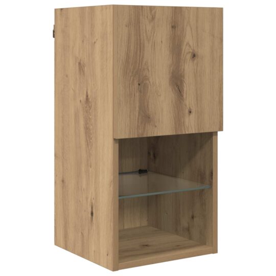 3402956 6 Unități TV de perete cu LED 6 pcs Stejar Artizanal Lemn compozit 3402956 6