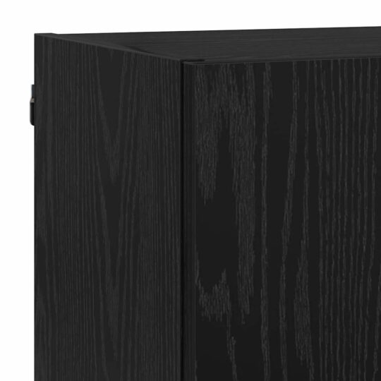 3402982 11 Unități TV de perete cu LED 5 pcs Stejar Negru 3402982 11