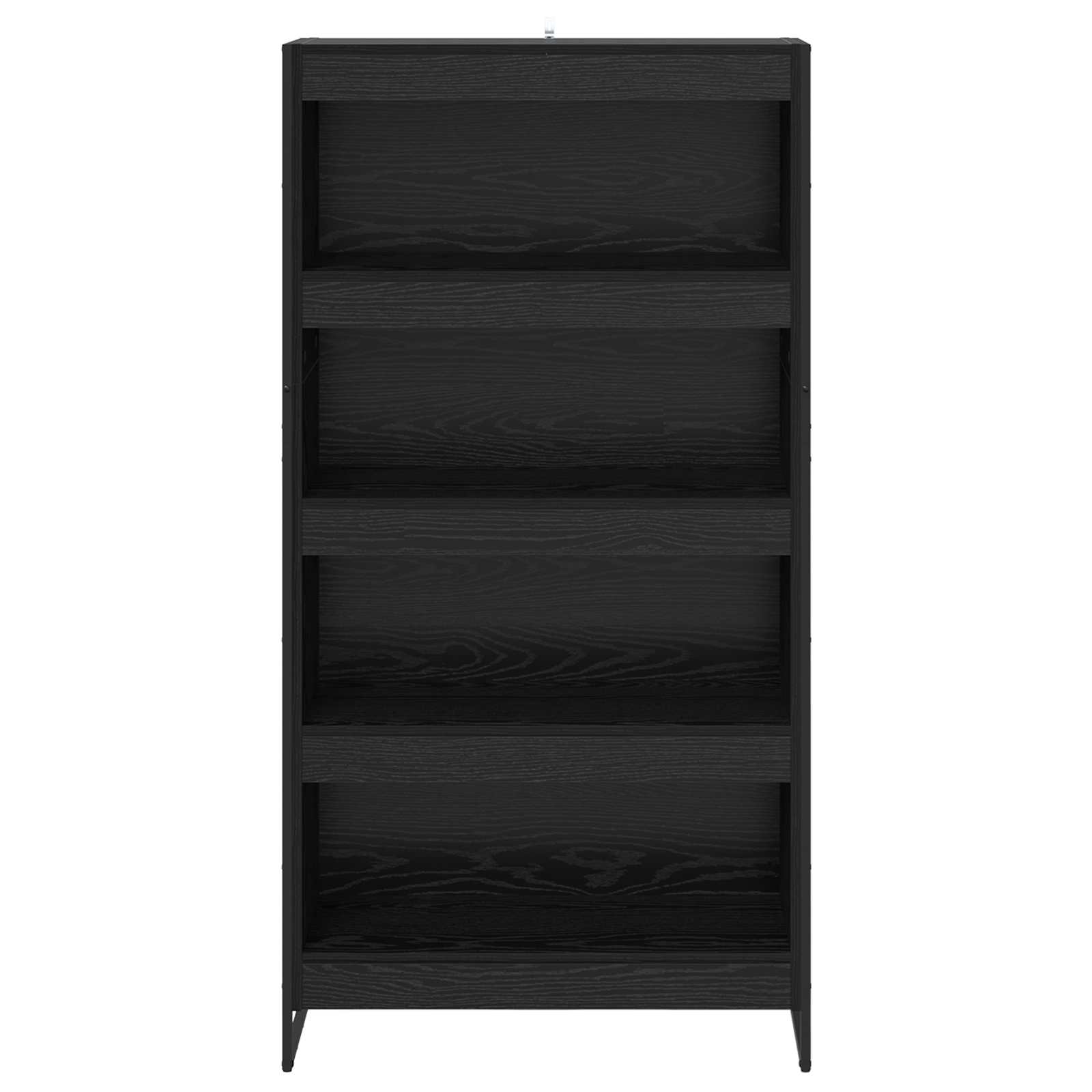 Dulap pentru cărți 2 pcs Stejar Negru 80 x 30 x 155 cm - imagine 5