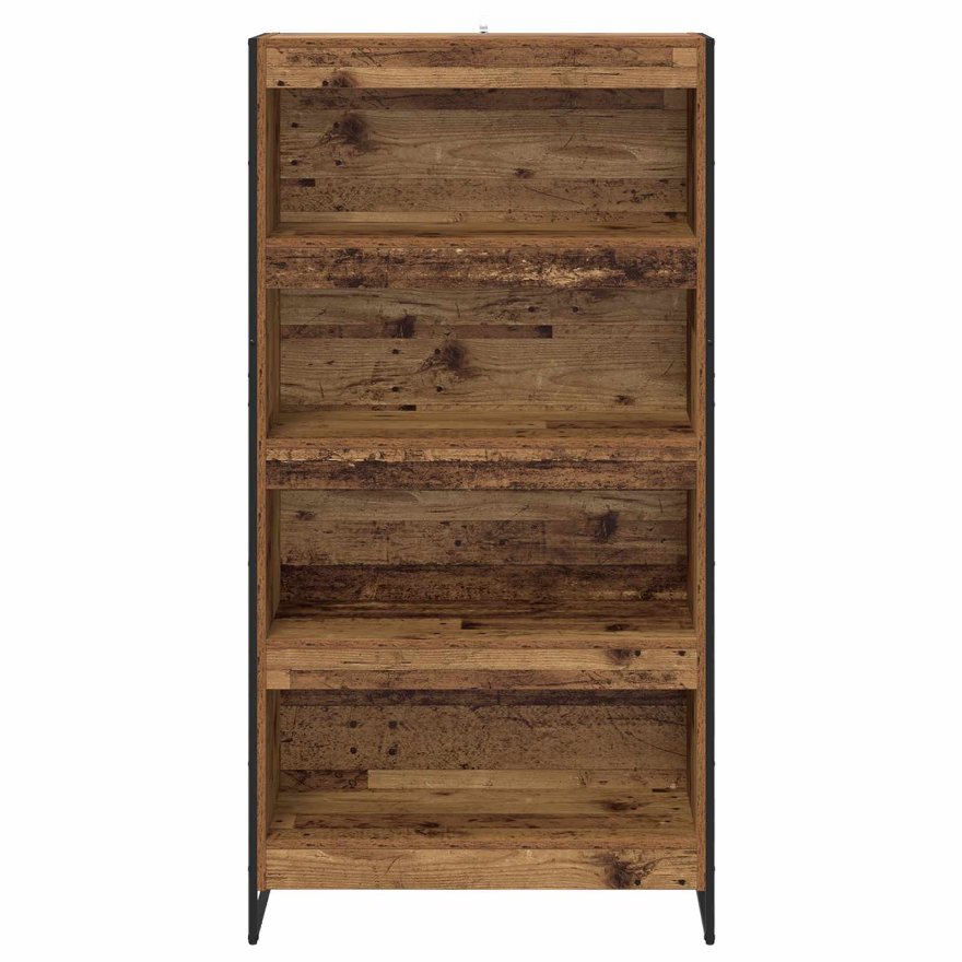 Dulap pentru cărți 2 pcs Lemn Vechi 80 x 30 x 155 cm - imagine 5