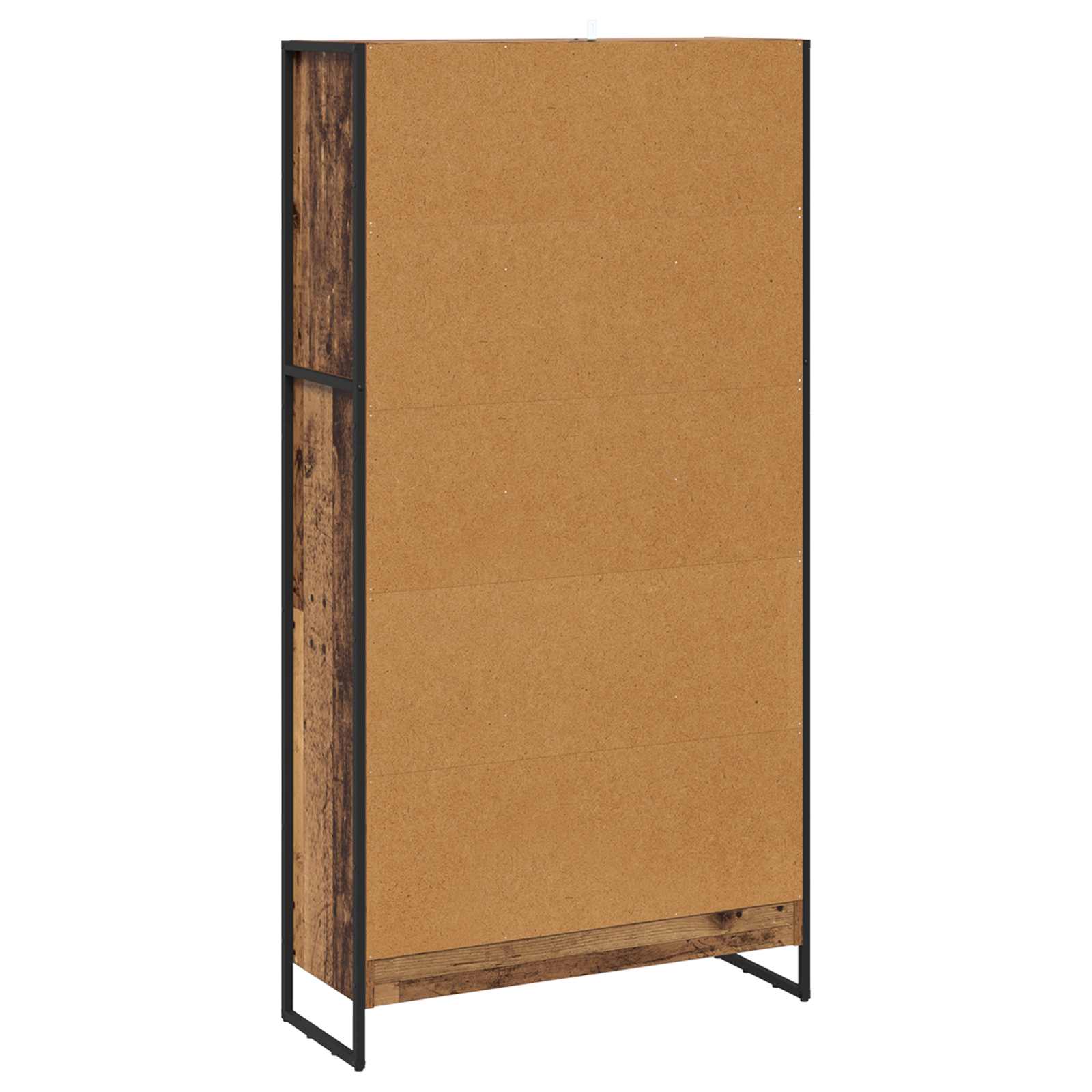Dulap pentru cărți 2 pcs Lemn Vechi 80 x 30 x 155 cm - imagine 7
