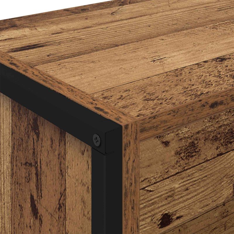 Dulap pentru cărți 2 pcs Lemn Vechi 80 x 30 x 155 cm - imagine 8