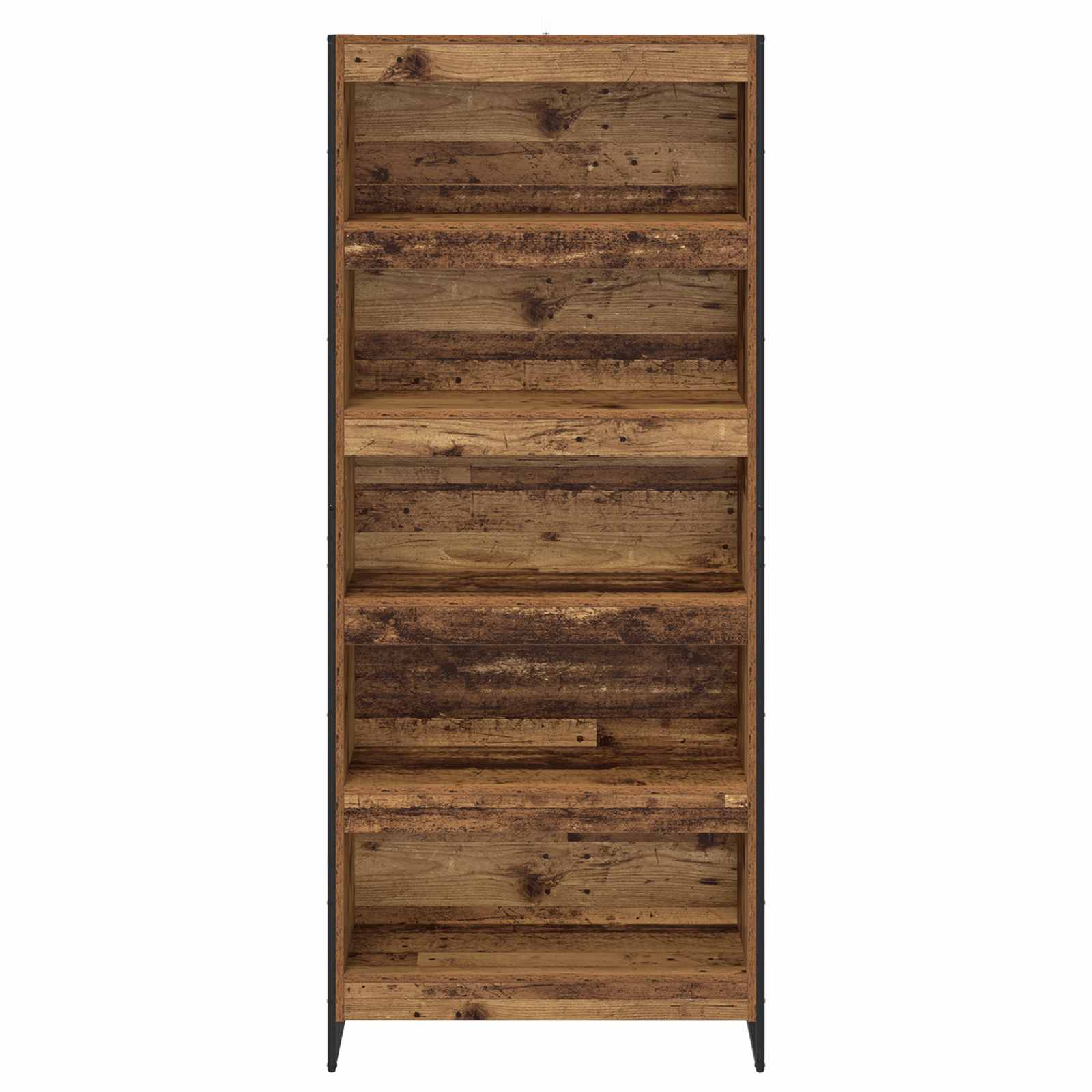 Dulap pentru cărți 2 pcs Lemn Vechi 80 x 30 x 155 cm - imagine 5