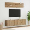 3403569 1 Unități TV Pe perete 6 pcs stejar artizanal Lemn compozit 3403569 1