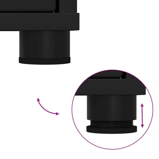 3403851 12 Set de mobilier pentru baie cu sertar 3 pcs Negru Lemn compozit 3403851 12