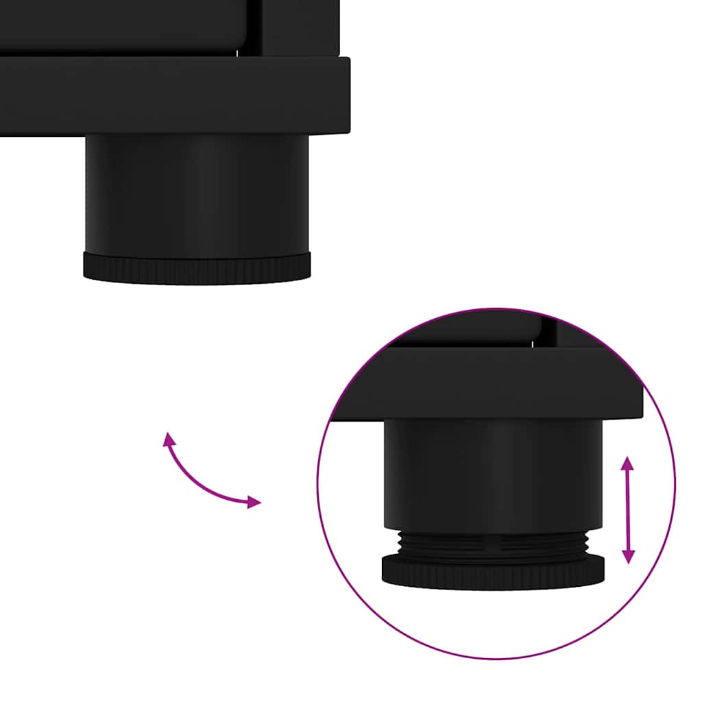 3403851 12 Set de mobilier pentru baie cu sertar 3 pcs Negru Lemn compozit Set de mobilier pentru baie cu sertar 3 pcs Negru Lemn compozit - imagine 12