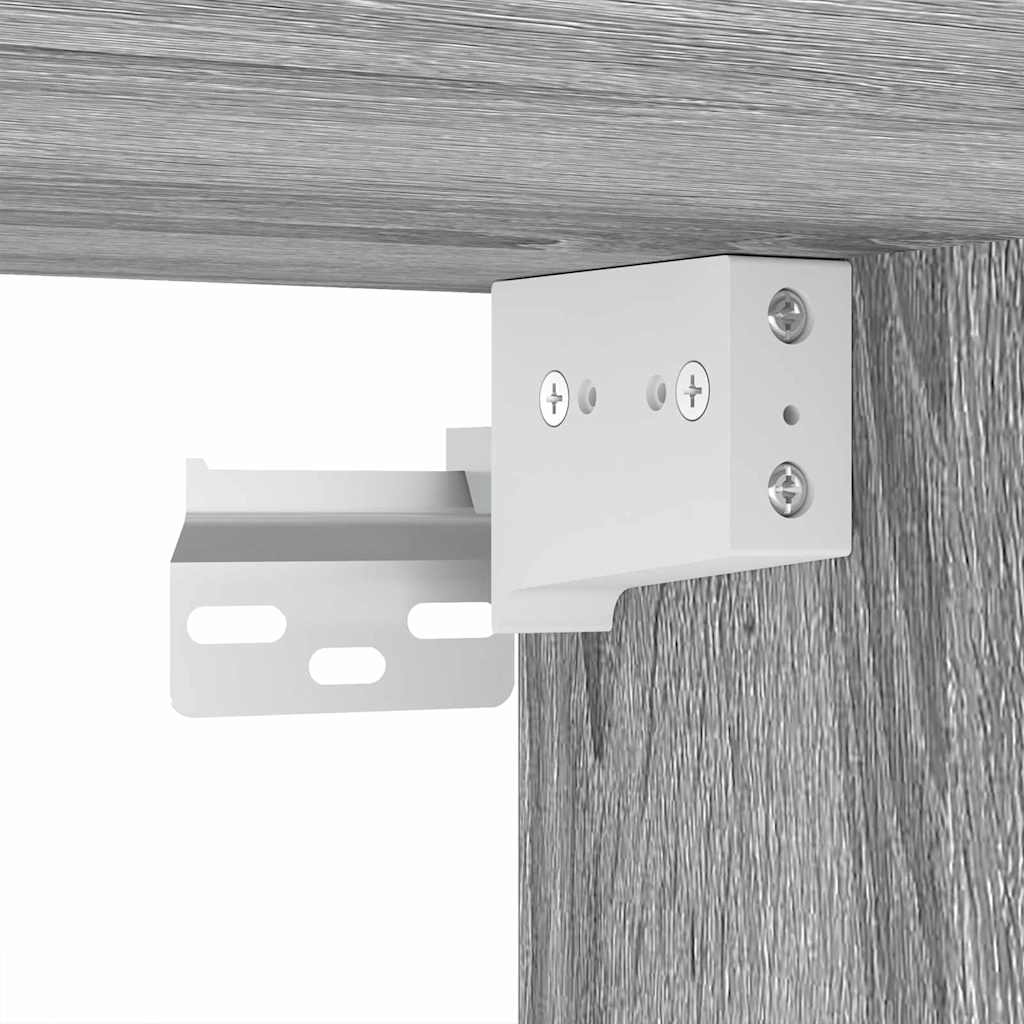 3403856 10 Set de mobilier pentru baie 3 pcs Gri Sonoma Lemn compozit Set de mobilier pentru baie 3 pcs Gri Sonoma Lemn compozit - imagine 10