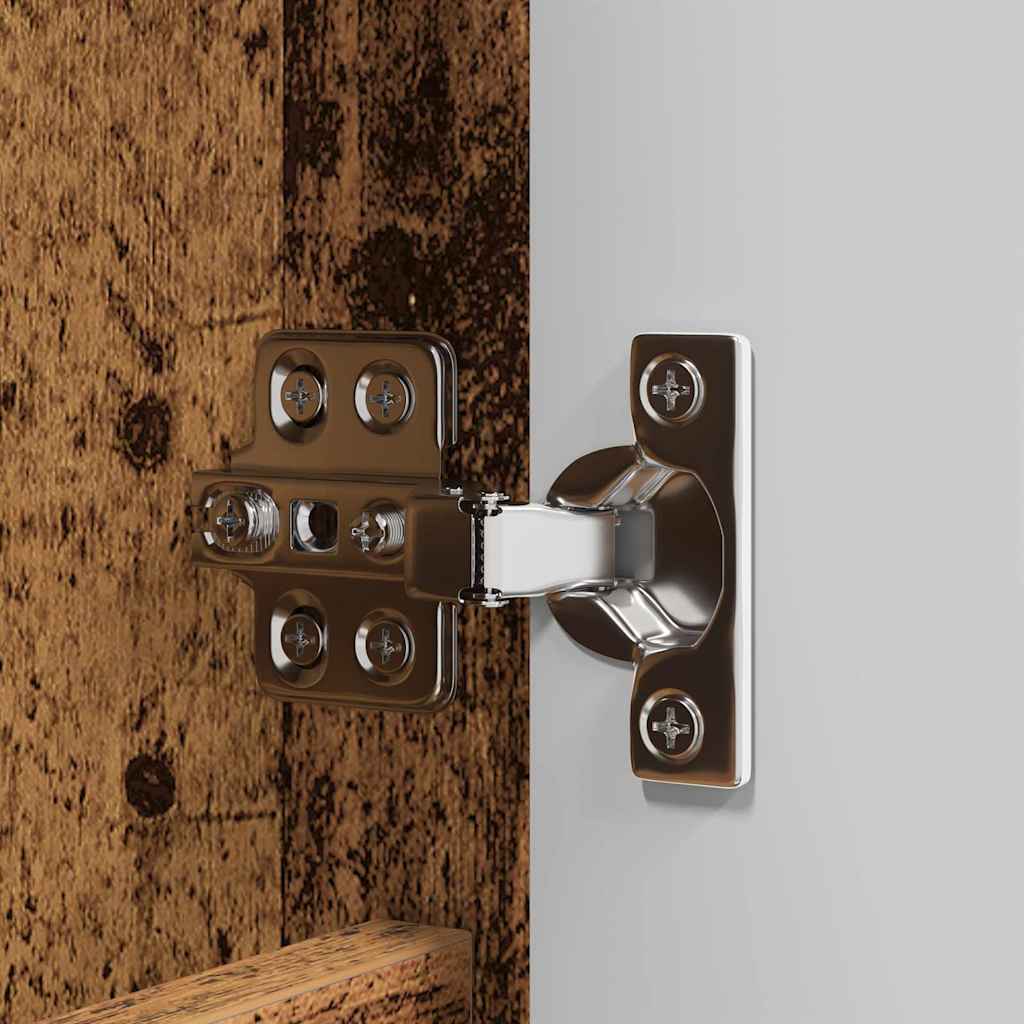 3403858 9 Set de mobilier pentru baie 3 pcs Lemn Vechi Lemn compozit Set de mobilier pentru baie 3 pcs Lemn Vechi Lemn compozit - imagine 9