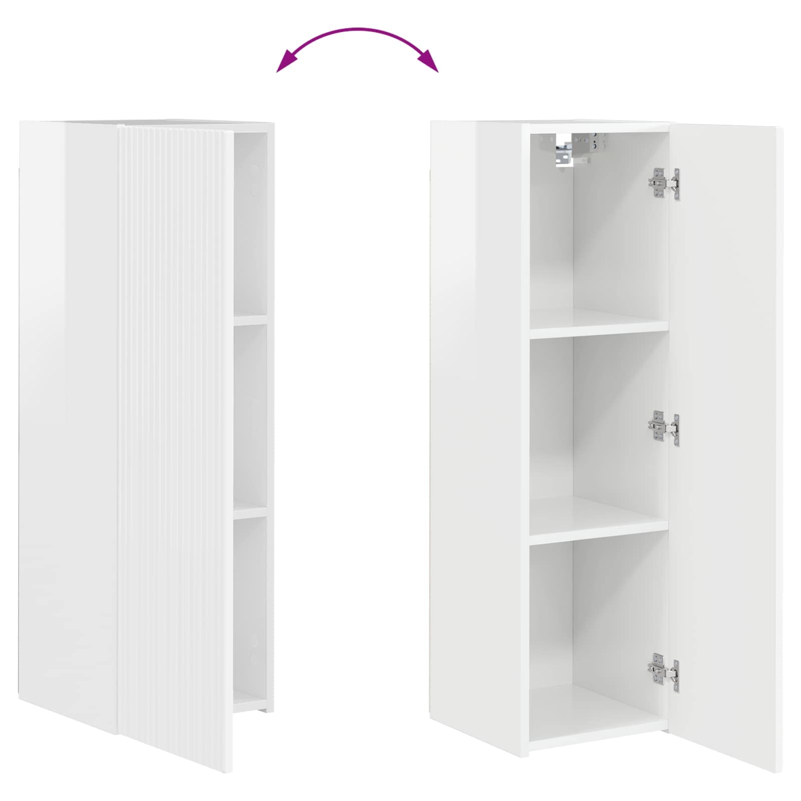 3408929 11 Alb lucios 98 x 31 x 29,5 cm Alb lucios 98 x 31 x 29,5 cm - imagine 11