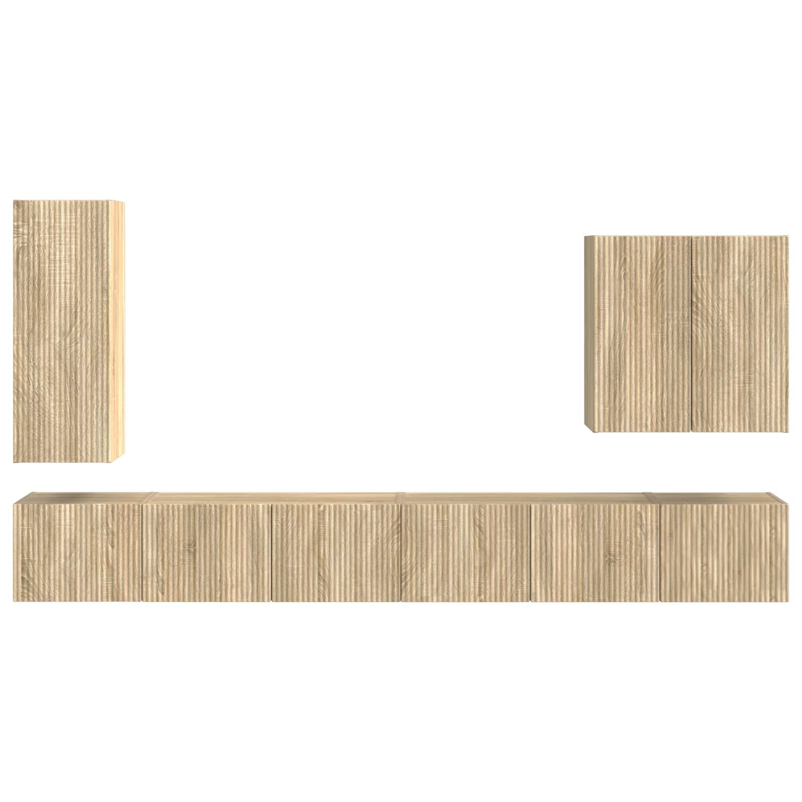 3408945 9 6 pcs Stejar Sonoma 6 pcs Stejar Sonoma - imagine 9