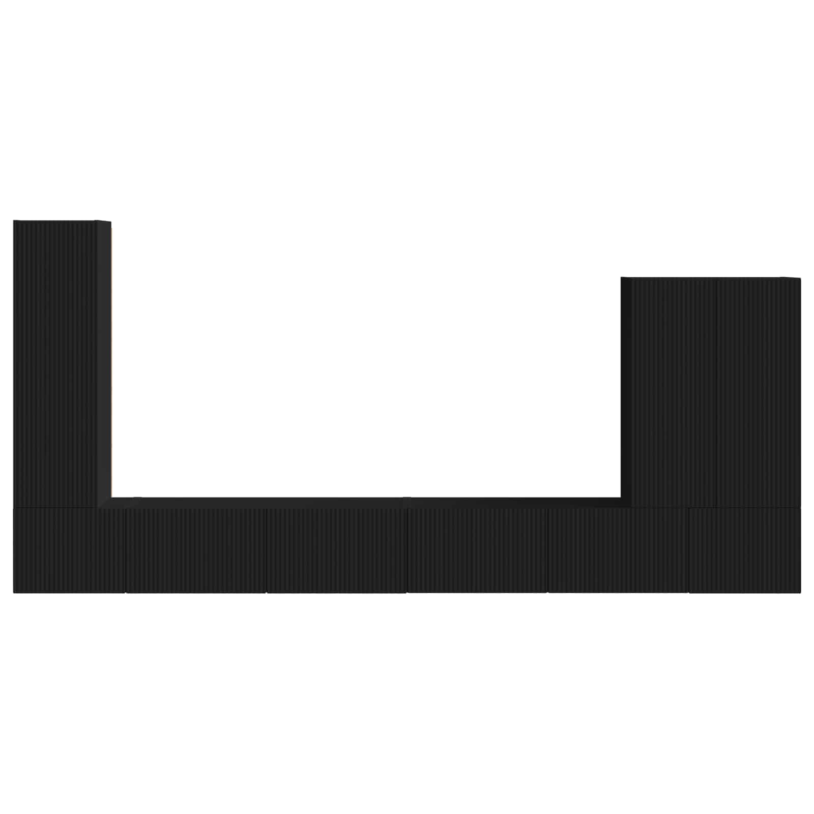 3408953 9 6 pcs Negru 6 pcs Negru - imagine 9