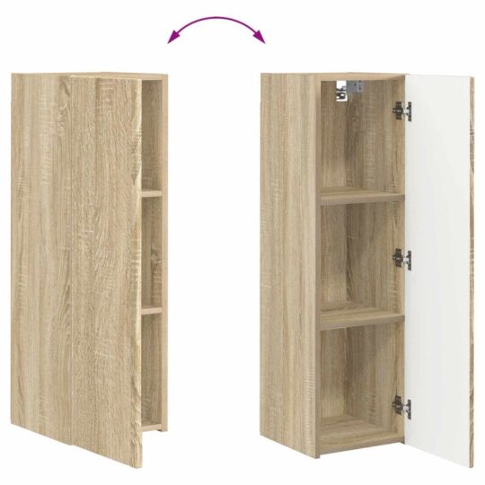 3408990 11 Set comodă TV Pe perete 2 pcs Stejar Sonoma Lemn compozit 3408990 11