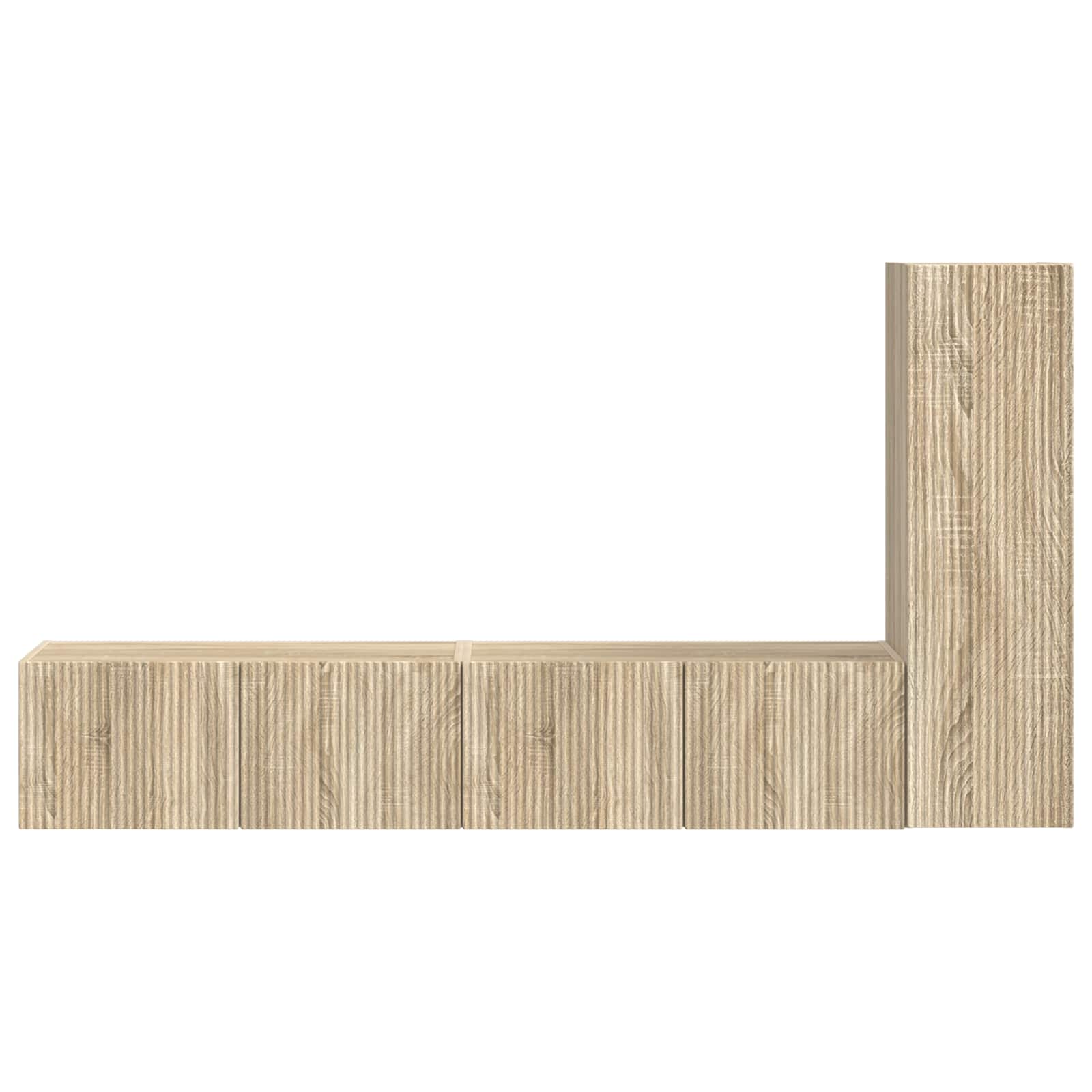 3408990 7 Set comodă TV Pe perete 2 pcs Stejar Sonoma Lemn compozit Set comodă TV Pe perete 2 pcs Stejar Sonoma Lemn compozit - imagine 7