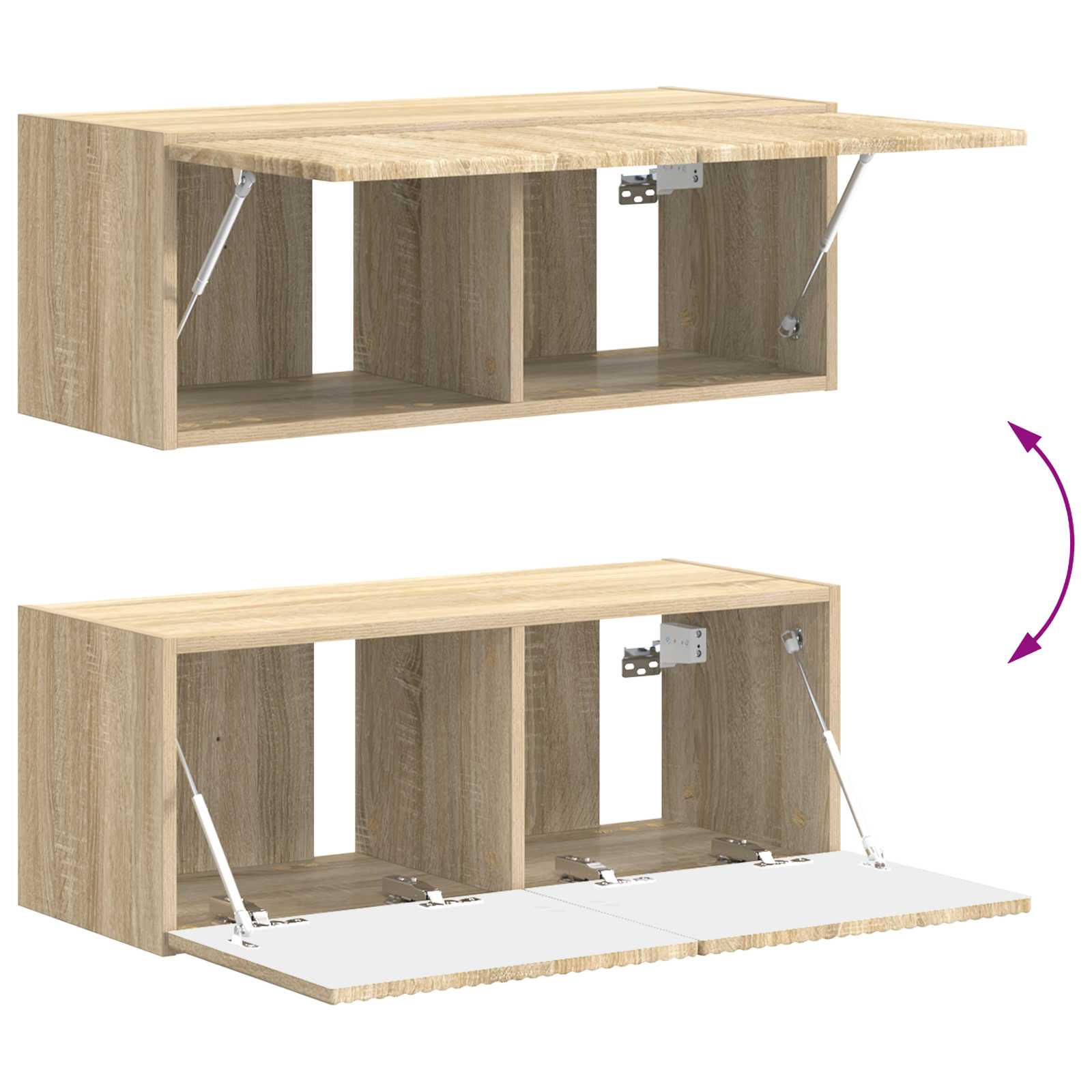 3409035 12 Set comodă TV Pe perete 4 pcs Stejar Sonoma Lemn compozit Set comodă TV Pe perete 4 pcs Stejar Sonoma Lemn compozit - imagine 12