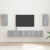 3409075 1 Set comodă TV Pe perete 3 pcs Gri Sonoma Lemn compozit 3409075 1