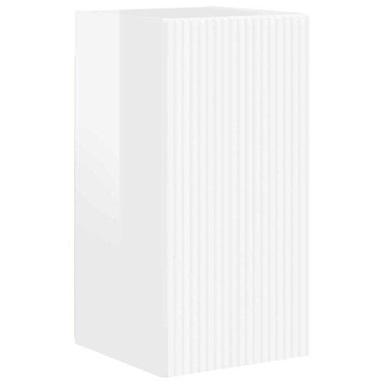 3409091 6 Set comodă TV Pe perete 5 pcs Alb lucios Lemn compozit 3409091 6