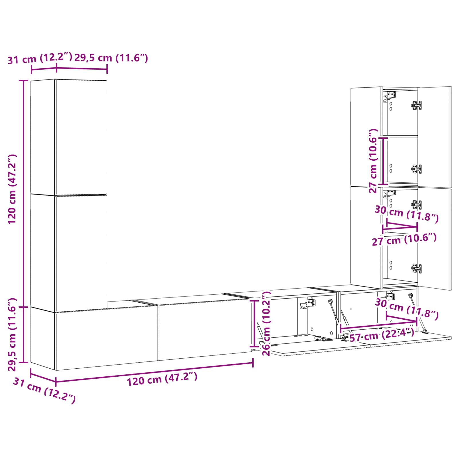 3409139 13 4 pcs Lemn Vechi 4 pcs Lemn Vechi - imagine 13