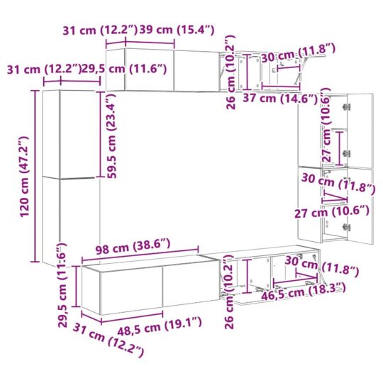 3409144 13 4 pcs Gri din beton 3409144 13