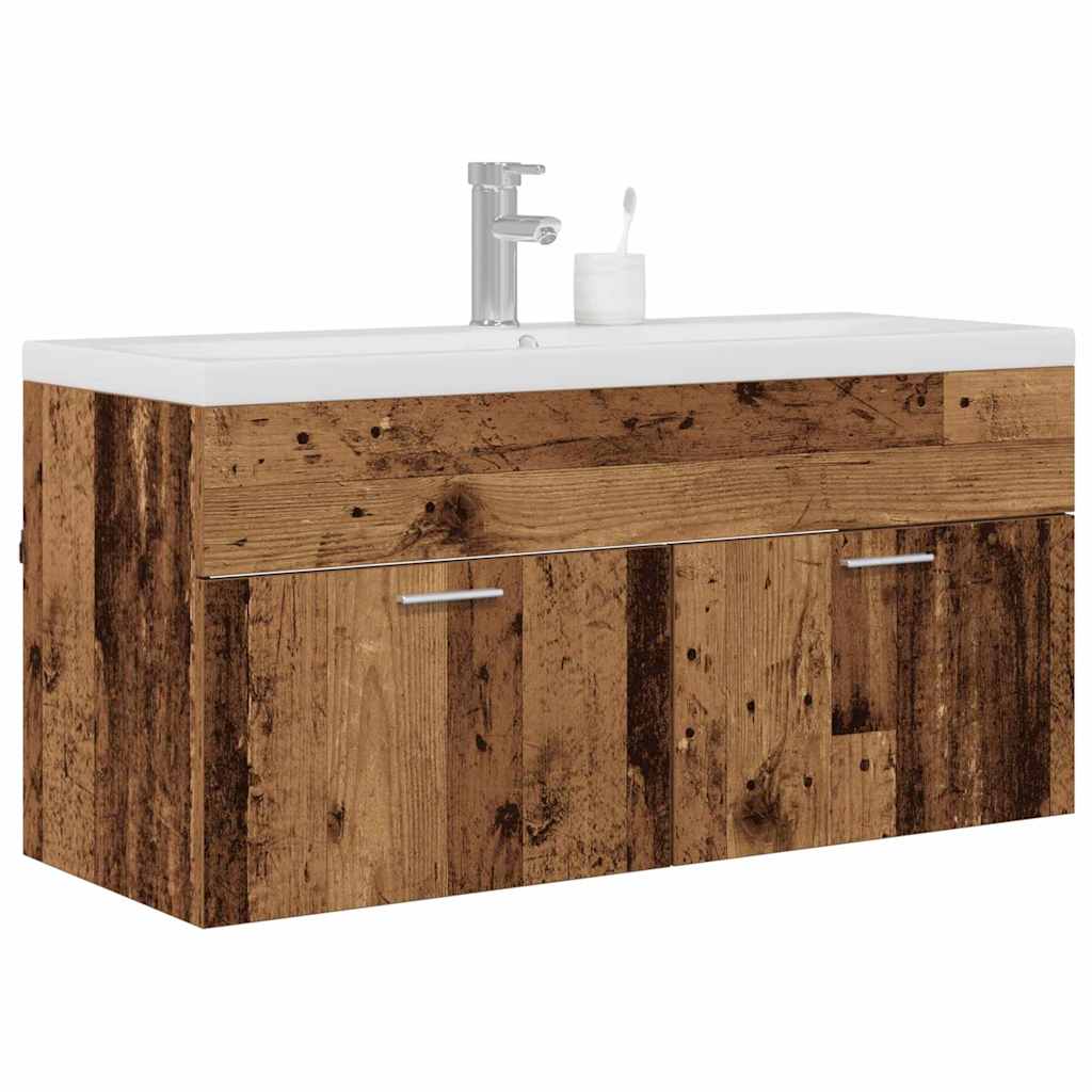 3415678 3 Dulap de Baie Lemn Vechi 100 x 38,5 x 46 cm Lemn compozit Dulap de Baie Lemn Vechi 100 x 38,5 x 46 cm Lemn compozit - imagine 3