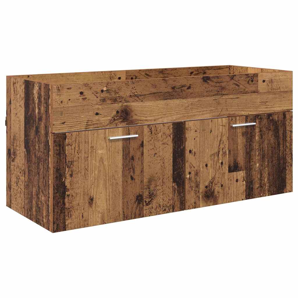 3415678 5 Dulap de Baie Lemn Vechi 100 x 38,5 x 46 cm Lemn compozit Dulap de Baie Lemn Vechi 100 x 38,5 x 46 cm Lemn compozit - imagine 5