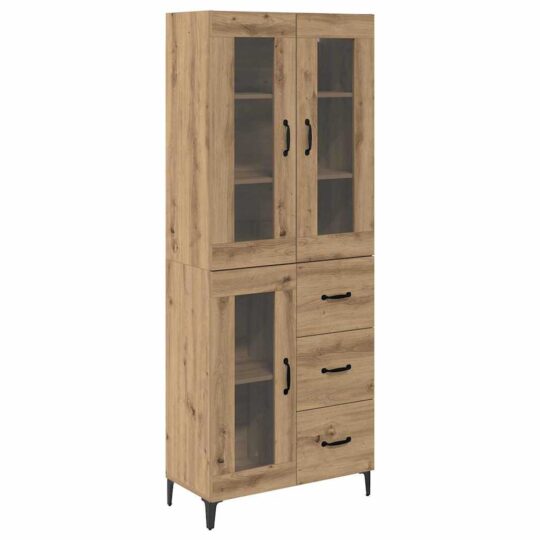 Alternative view of Bufet Stejar Artizanal 69,5 x 34 x 180 cm Lemn compozit