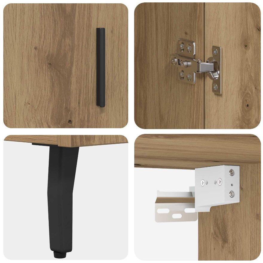 Bufet Stejar Artizanal 69,5 x 34 x 180 cm - imagine 11