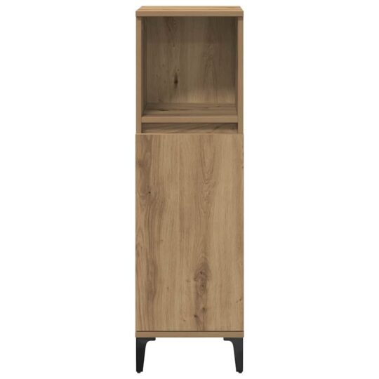 3415945 5 Set de mobilier pentru baie cu raft 3 pcs Stejar Artizanal 3415945 5