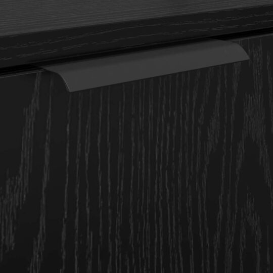 3416132 10 Set dulap baie cu raft cu ușă 2 pcs Stejar Negru Lemn compozit 3416132 10