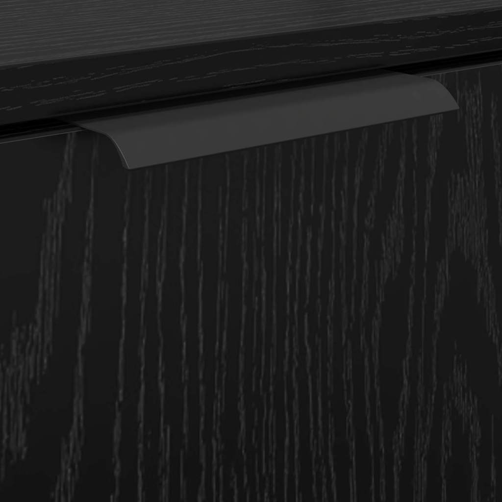 3416132 10 Set dulap baie cu raft cu ușă 2 pcs Stejar Negru Lemn compozit Set dulap baie cu raft cu ușă 2 pcs Stejar Negru Lemn compozit - imagine 10