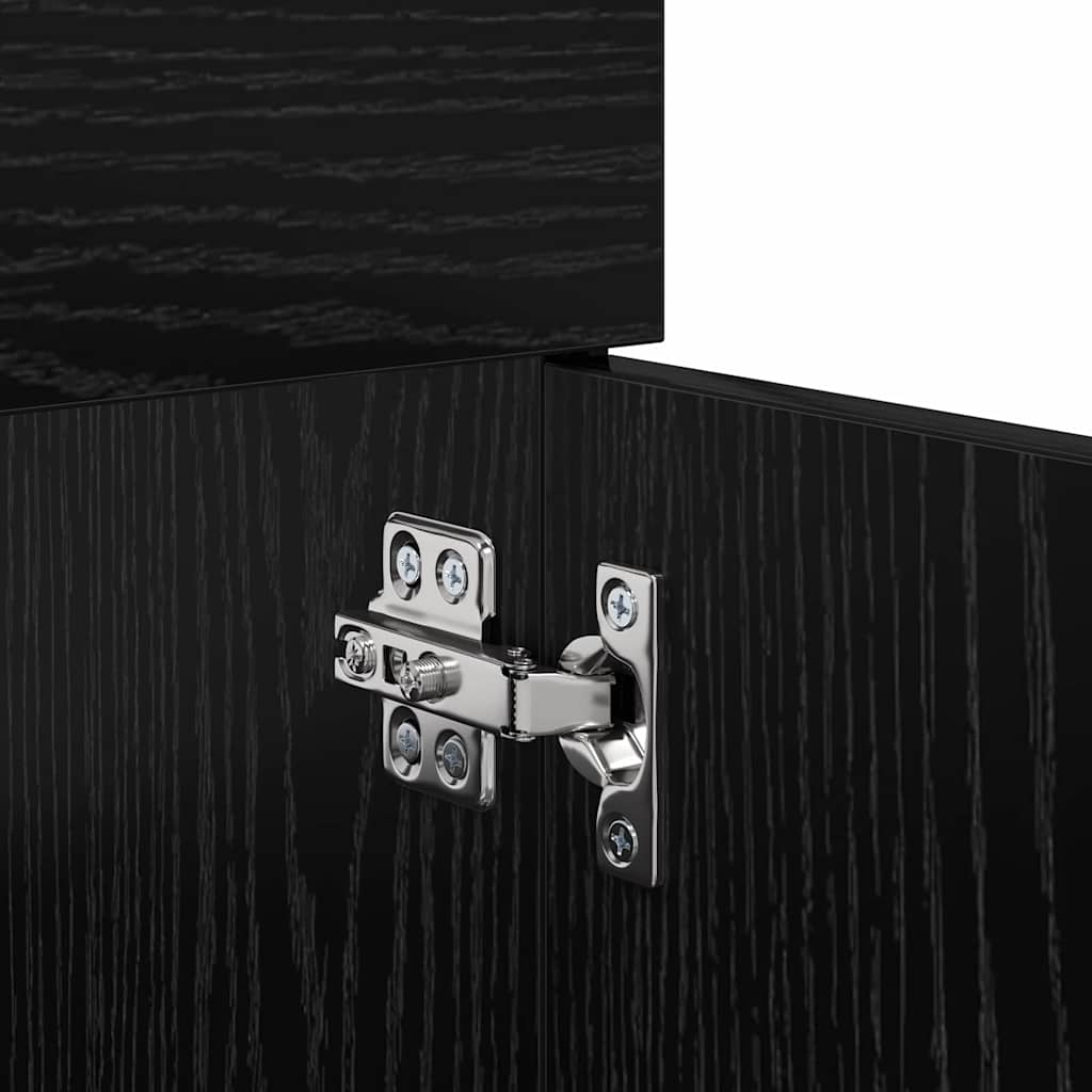3416196 9 Dulap de Baie Stejar Negru 100 x 38,5 x 46 cm Lemn compozit Dulap de Baie Stejar Negru 100 x 38,5 x 46 cm Lemn compozit - imagine 9