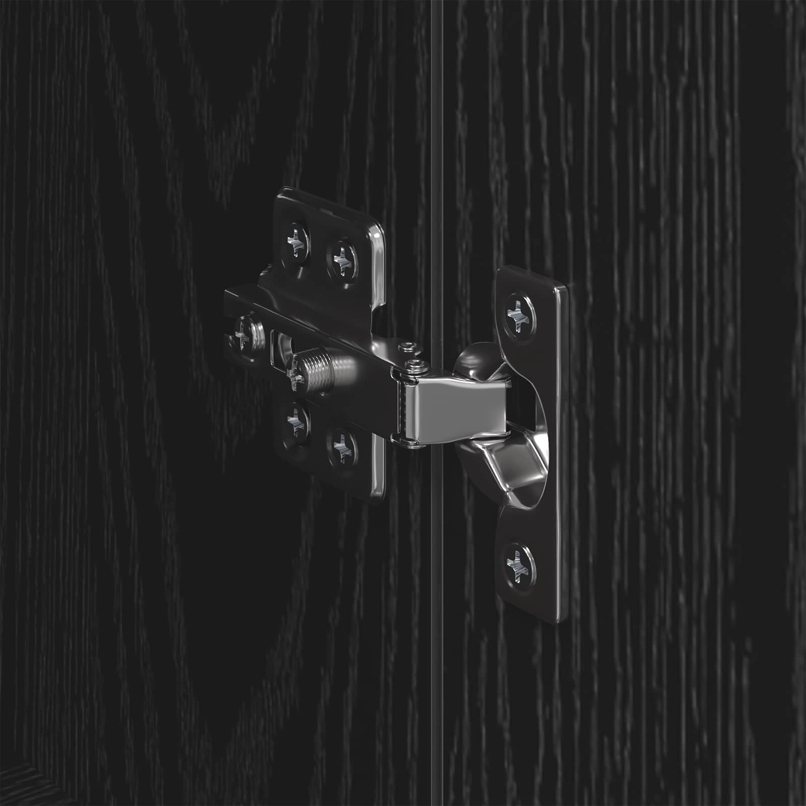 Bufet Pe perete Stejar Negru 69,5 x 34 x 180 cm Lemn compozit - imagine 11