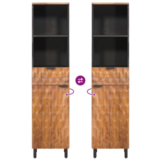 4017922 10 Dulap de Baie Simplu Maro 4017922 10