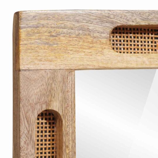 4018075 4 Oglindă pentru baie Maro 50 x 70 x 3 cm Lemn de mango solid 4018075 4