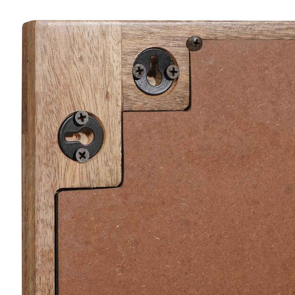 4018075 5 Oglindă pentru baie Maro 50 x 70 x 3 cm Lemn de mango solid Oglindă pentru baie Maro 50 x 70 x 3 cm Lemn de mango solid - imagine 5