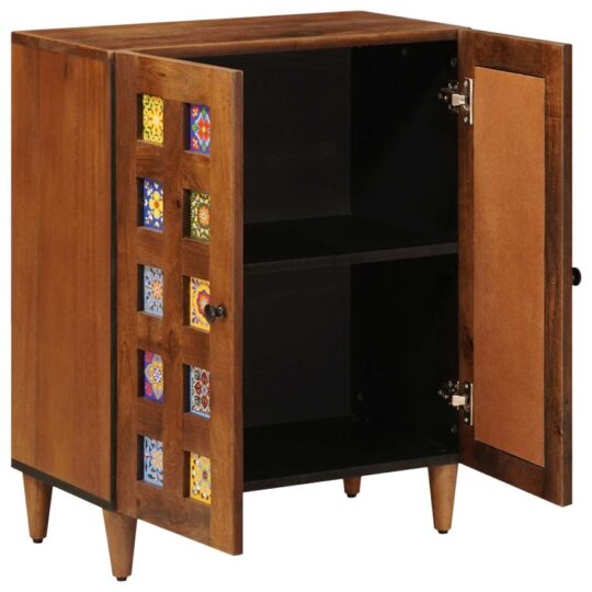 Alternative view of Bufet castan 60 x 33,5 x 75 cm Lemn de mango solid