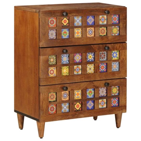 Bufet castan 60 x 33,5 x 75 cm Lemn de mango solid