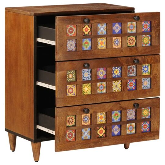 Alternative view of Bufet castan 60 x 33,5 x 75 cm Lemn de mango solid