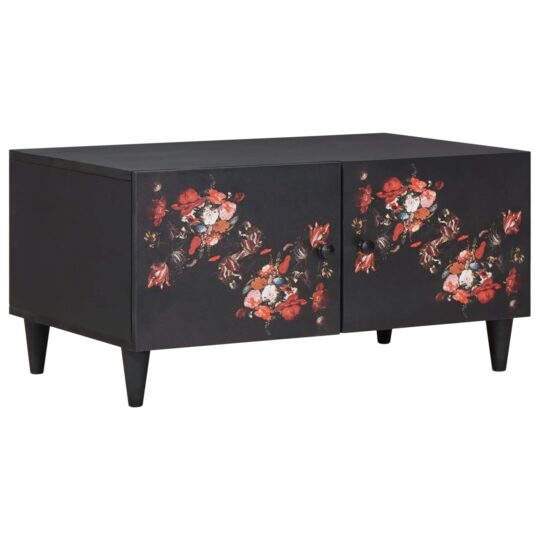 Masă de cafea Multicolour 80 x 50 x 40 cm Lemn de mango solid