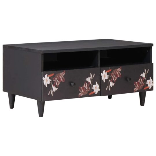 Masă de cafea Multicolour 80 x 54 x 40 cm Lemn de mango solid