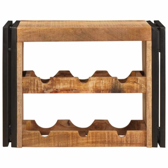 4104754 4 Raft pentru vin 100 x 45 x 33 cm Lemn de Mango Solid și Şlefuit 4104754 4