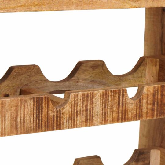 4104757 8 Raft pentru vin 100 x 45 x 33 cm Lemn de Mango Solid și Şlefuit 4104757 8
