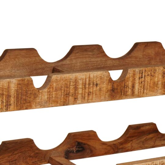 4104760 9 Raft pentru vin 100 x 45 x 33 cm Lemn de Mango Solid și Şlefuit 4104760 9