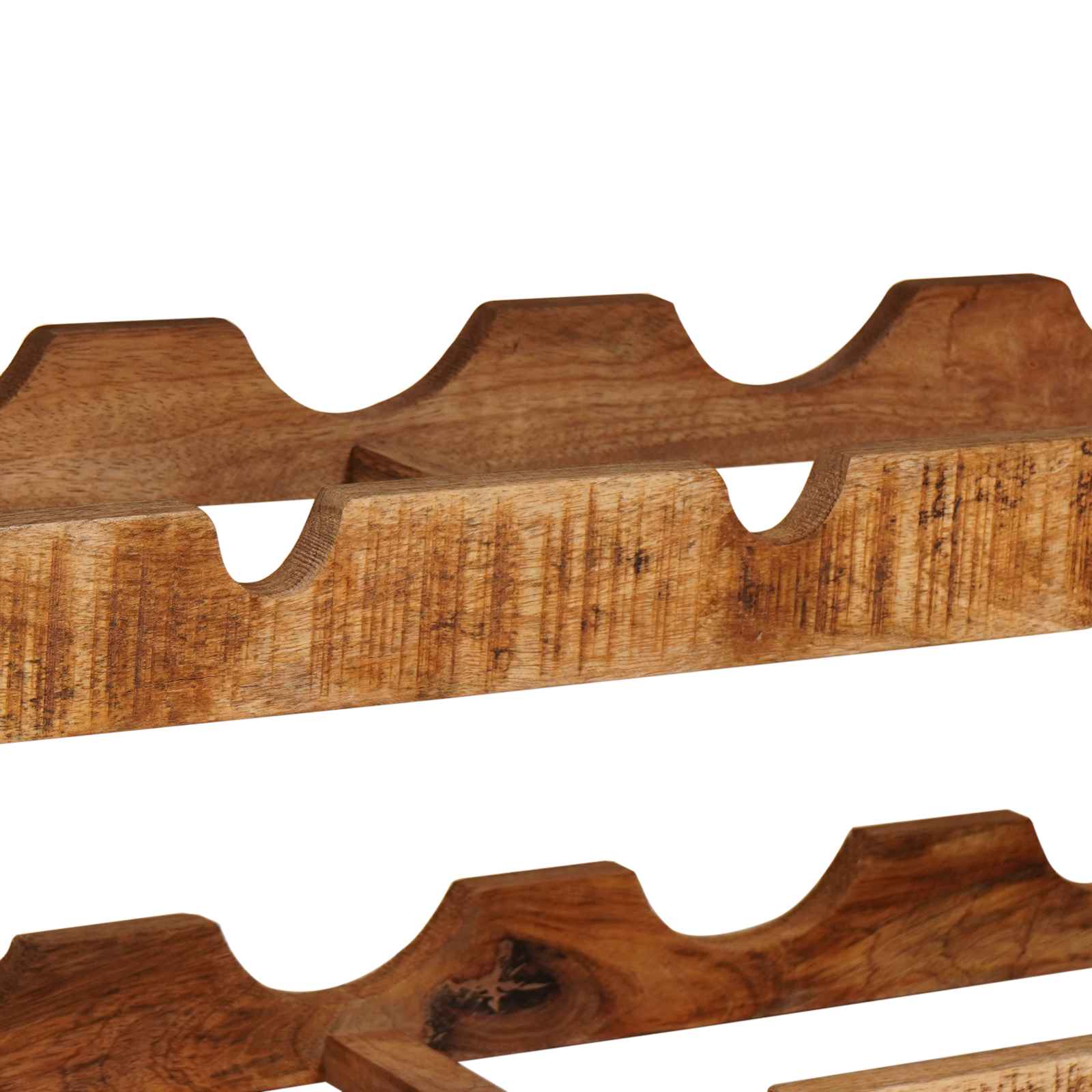 4104760 9 Raft pentru vin 100 x 45 x 33 cm Lemn de Mango Solid și Şlefuit Raft pentru vin 100 x 45 x 33 cm Lemn de Mango Solid și Şlefuit - imagine 9