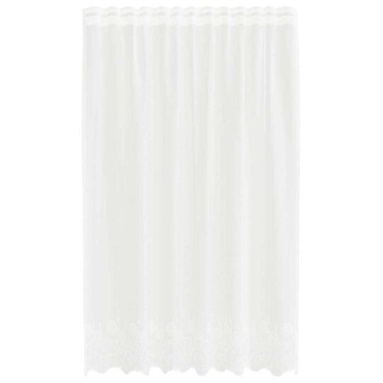 Alternative view of Cortină din Dantelă cu perdele Alb 150 x 160 cm Poliester