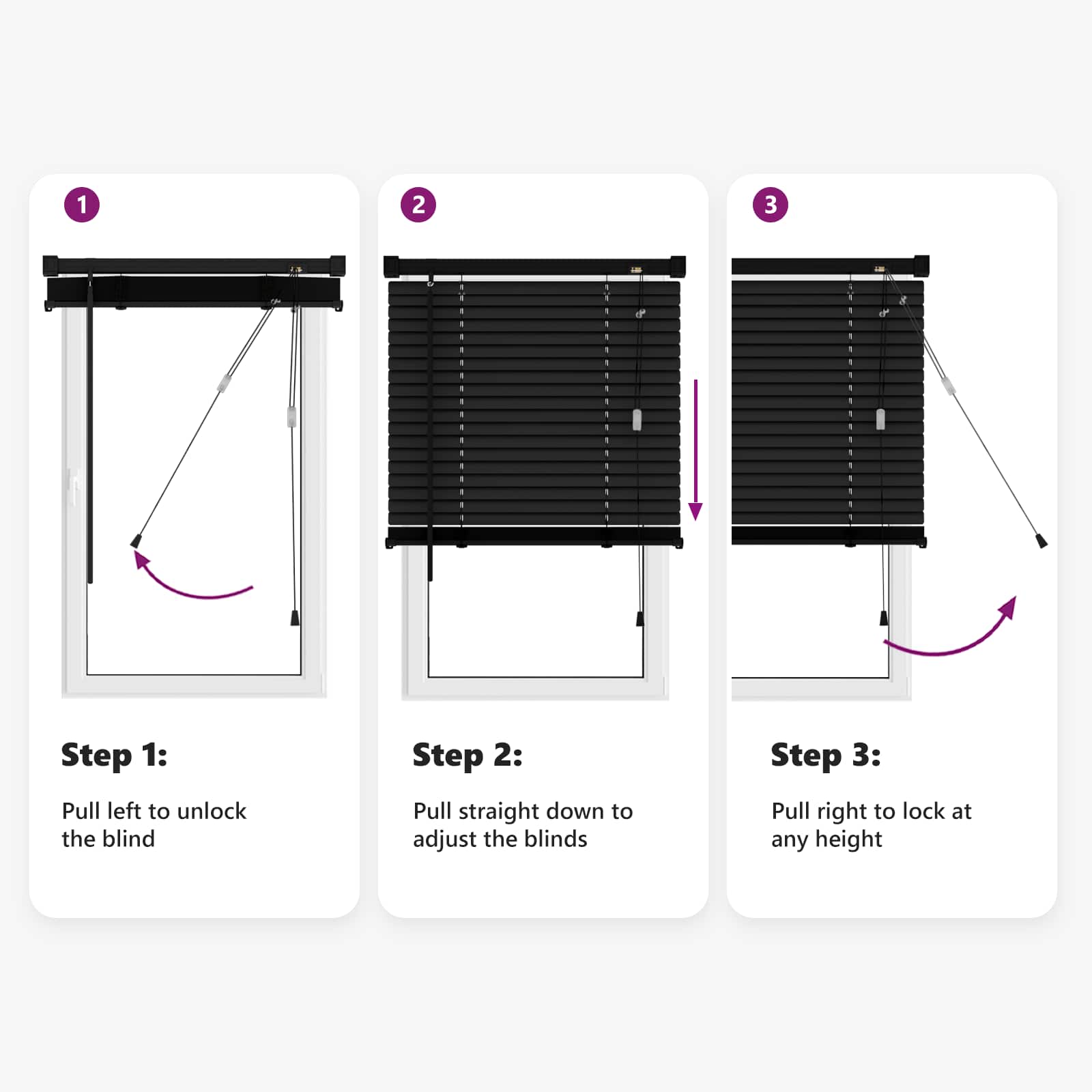 Jaluzea venetiană Manual Ajustabil Negru 213 x 110 cm PVC - imagine 10