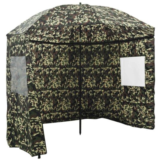 Umbrelă pentru Pescuit Camuflaj 240 x 210 cm Poliester Oxford