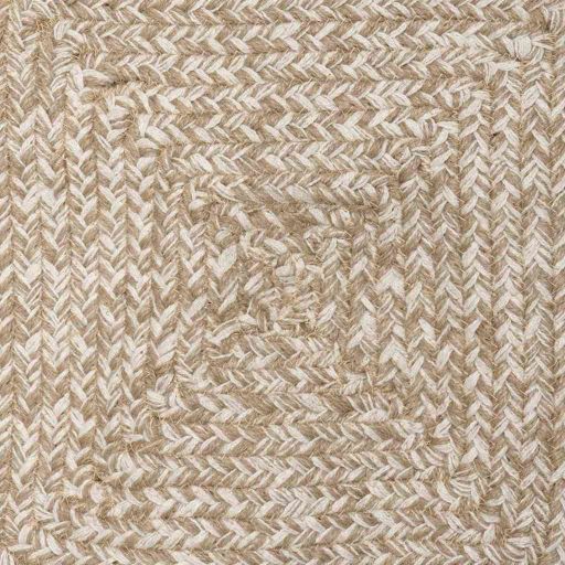 Covor Basketweave Natural și alb 80 x 200 cm Iută - imagine 4