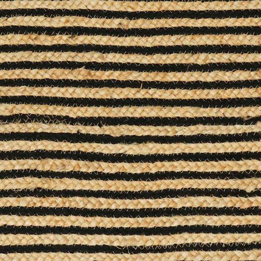 Covor Natural și Negru 122 x 183 cm Iută - imagine 7